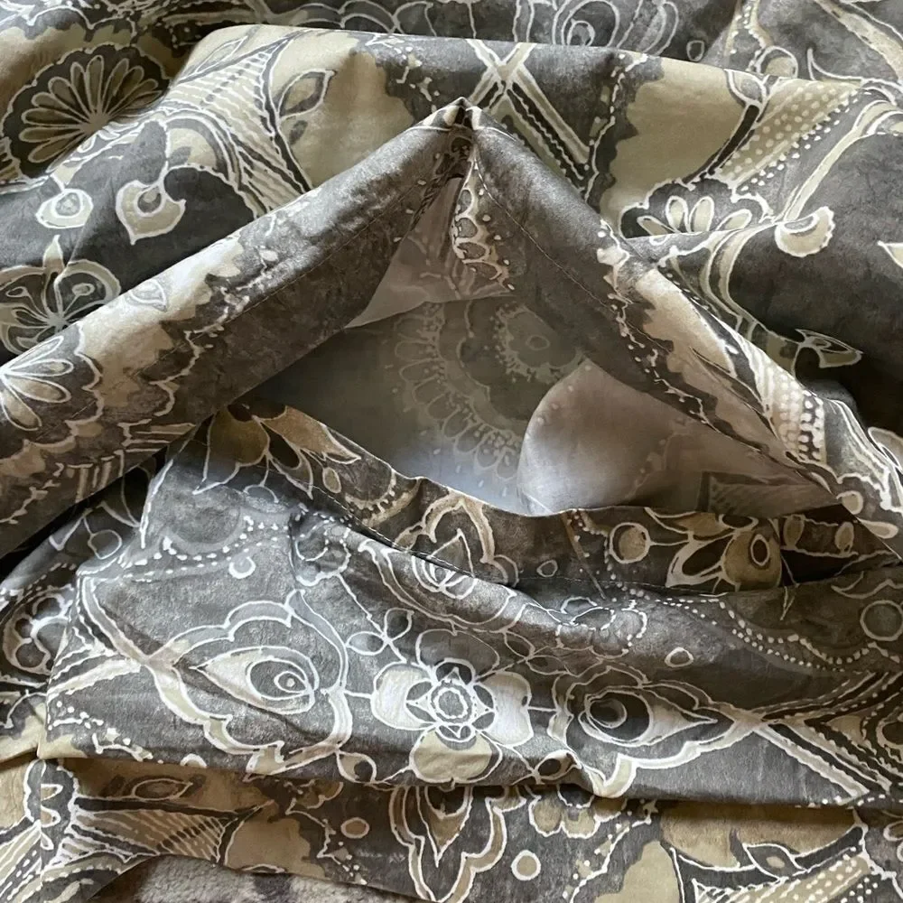 Pottery Barn Medallion Styled Design Euro Bed Pillowcase Cover